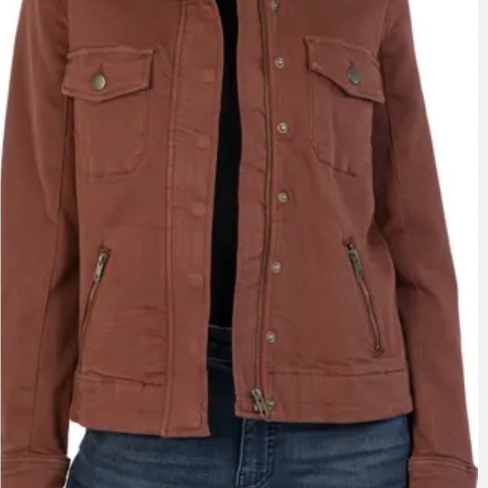 Kut From the Kloth -  Women's Maroon Moto Style Jacket - Size XL